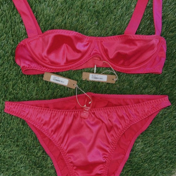 Skims Wovfen Pink Underwear Set - Picture 2 of 4